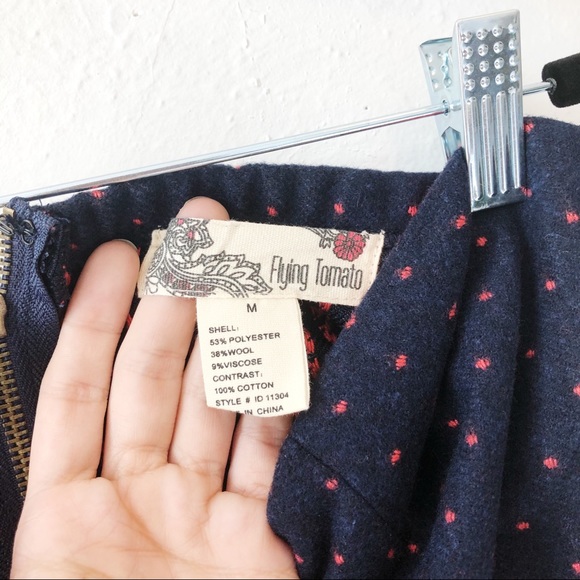 Flying Tomato strapless dress polka dot size med - Picture 3 of 8